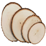 Basswood&#32;Country&#32;Round&#174;&#32;wood&#32;panel&#32;with&#32;natural&#32;bark&#32;edging.&#32;Perfect&#32;for&#32;use&#32;in&#32;taxidermy&#32;mounts&#32;