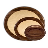 Walnut Oval Bases