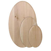 Unfinished Pine Oval Plaques